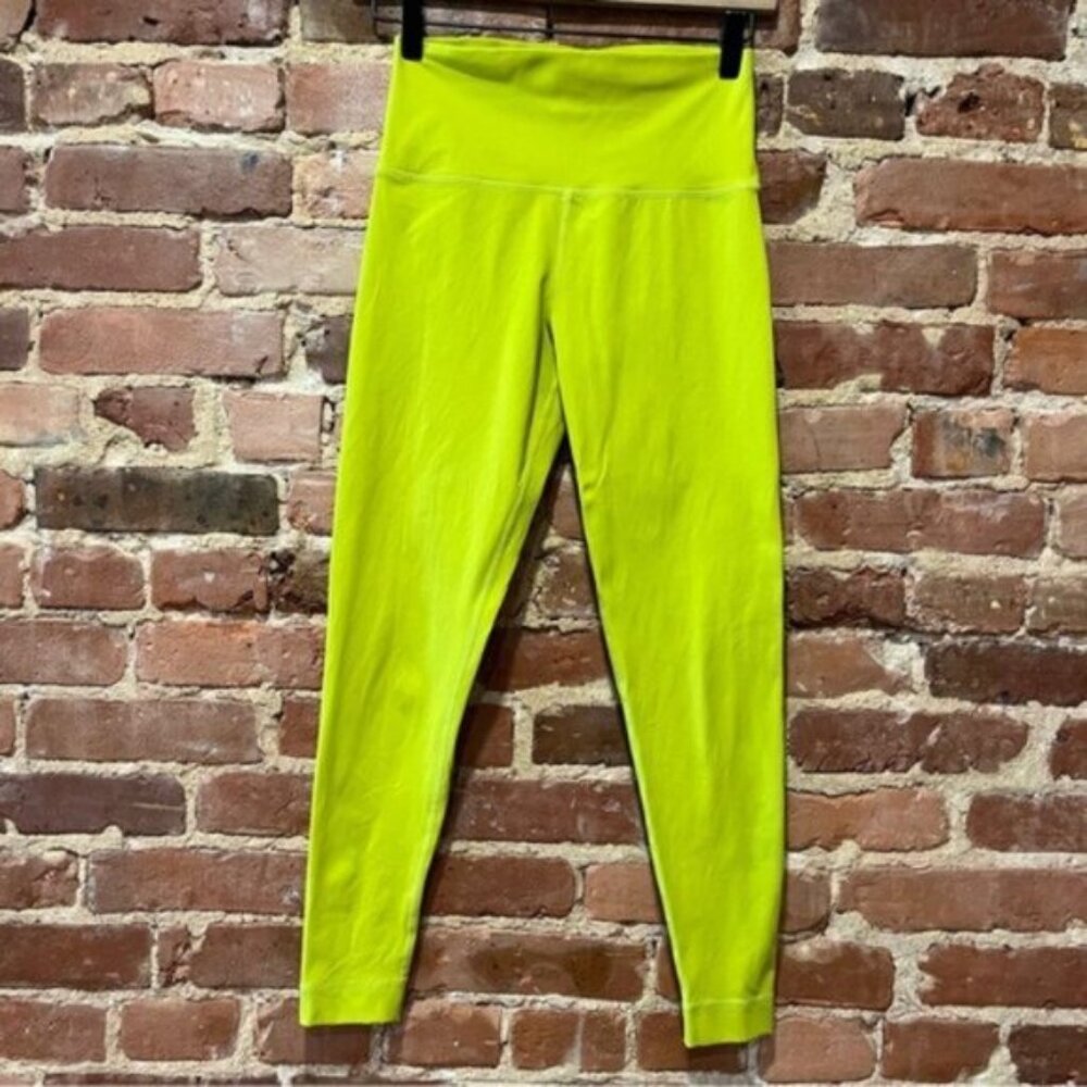 SET ACTIVE Women's Sportbody Hi-Rise Leggings in Neon Limeade Women's Small